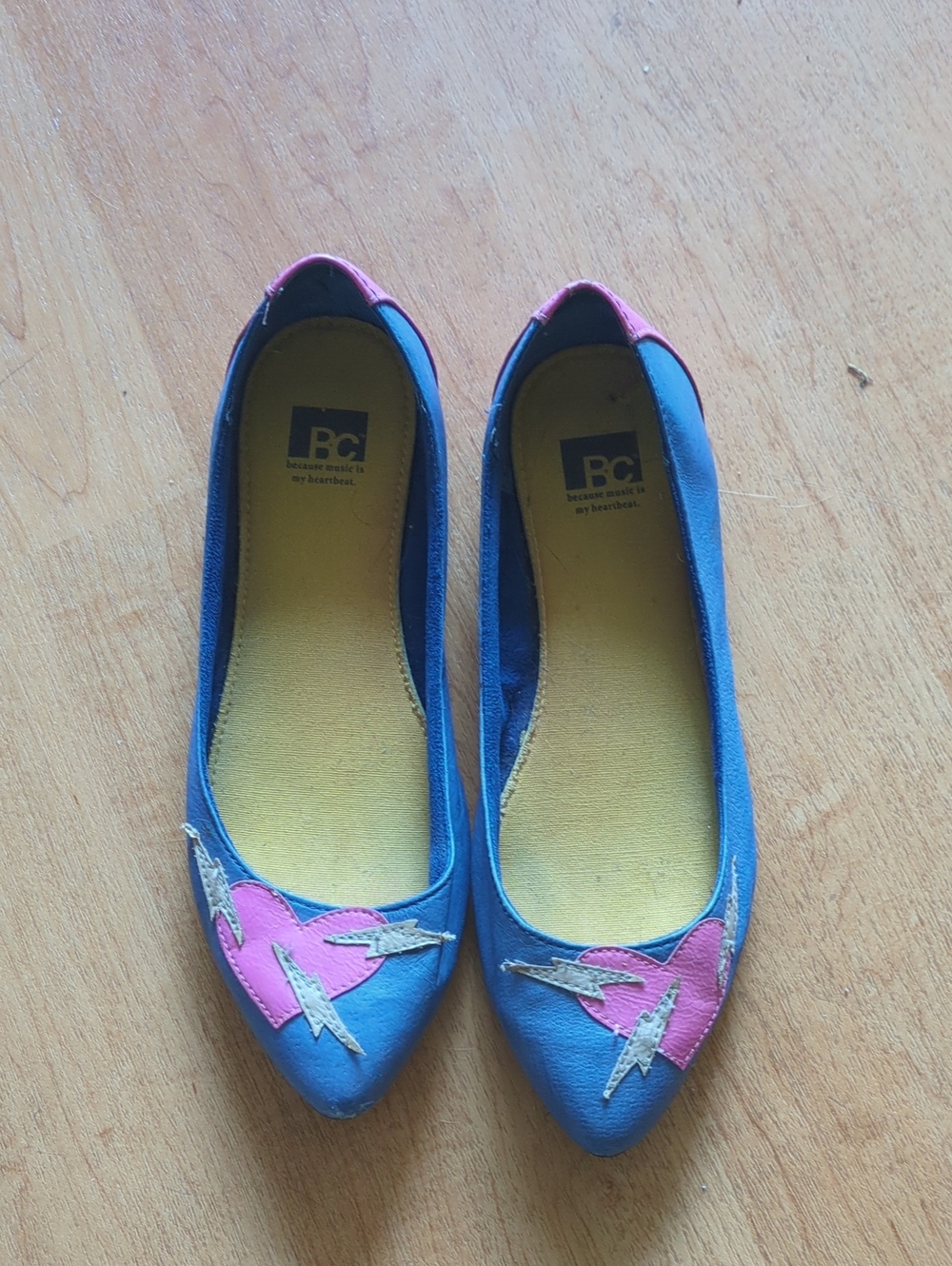 Y2K Cobalt Blue Flats